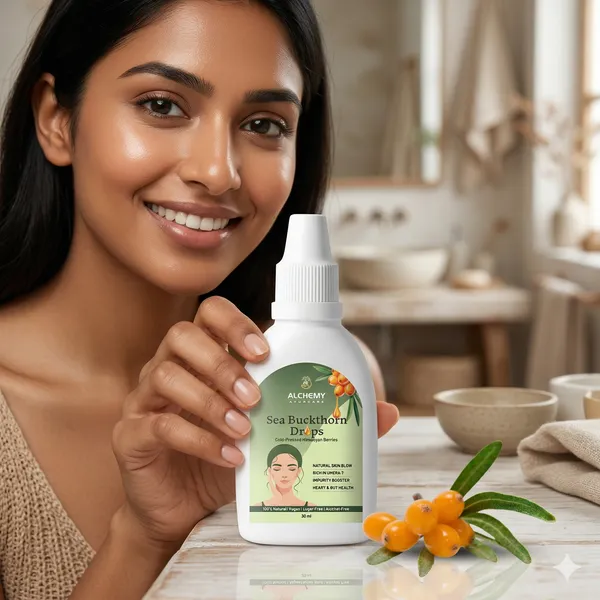 Alchemy_Ayurcare_Sea_Buckthorn_Drops_30ml_–_Cold-Pressed_Omega_7_+_Vitamin_C_|_Natural_Skin_Glow,_Hair_Growth_&_Immunity_Booster_|_Himalayan_Wild_Berries_Extract_–_Vegan_&_Sugar-Free