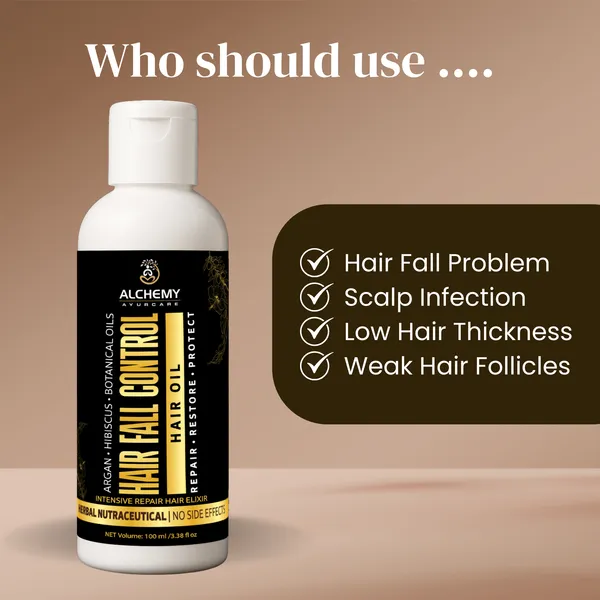 Hair_Fall_Control_Hair_Oil_with_Argan_Oil_&_Hibiscus_–_Natural_Herbal_Oil_for_Damaged_Hair_|_Helps_Reduce_Hair_Breakage_&_Strengthen_Roots_|_No_Artificial_Fragrance_|_Alchemy_Ayurcare_100_ml