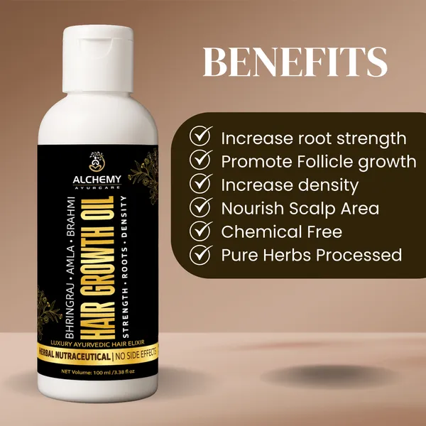 Hair_Growth_Oil_with_Bhringraj,_Amla_&_Brahmi_–_Natural_Ayurvedic_Hair_Oil_for_Men_&_Women_|_Supports_Thicker,_Stronger_Hair_&_Nourishes_Scalp_|_Raw_&_Herbal_|_No_Artificial_Fragrance_|_Alchemy_Ayurcare_100_ml