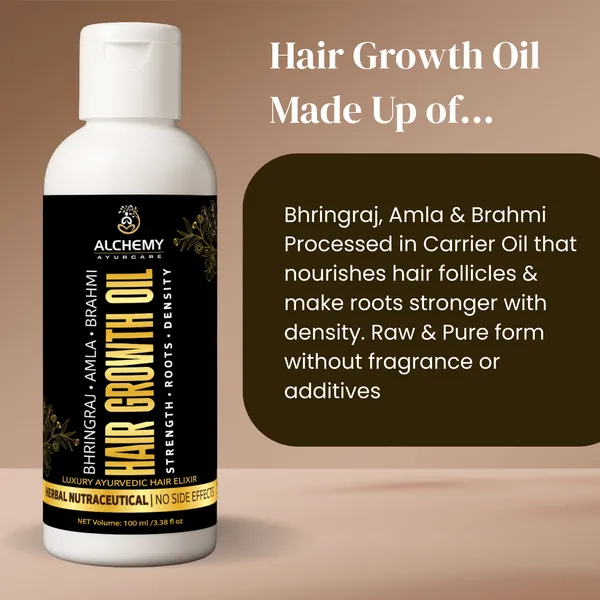 Hair_Growth_Oil_with_Bhringraj,_Amla_&_Brahmi_–_Natural_Ayurvedic_Hair_Oil_for_Men_&_Women_|_Supports_Thicker,_Stronger_Hair_&_Nourishes_Scalp_|_Raw_&_Herbal_|_No_Artificial_Fragrance_|_Alchemy_Ayurcare_100_ml