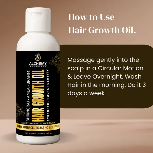 Hair_Growth_Oil_with_Bhringraj,_Amla_&_Brahmi_–_Natural_Ayurvedic_Hair_Oil_for_Men_&_Women_|_Supports_Thicker,_Stronger_Hair_&_Nourishes_Scalp_|_Raw_&_Herbal_|_No_Artificial_Fragrance_|_Alchemy_Ayurcare_100_ml