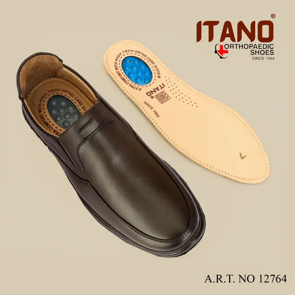 Dark_Brown_Orthopaedic_Slip_On_Casual_Shoes_For_Men