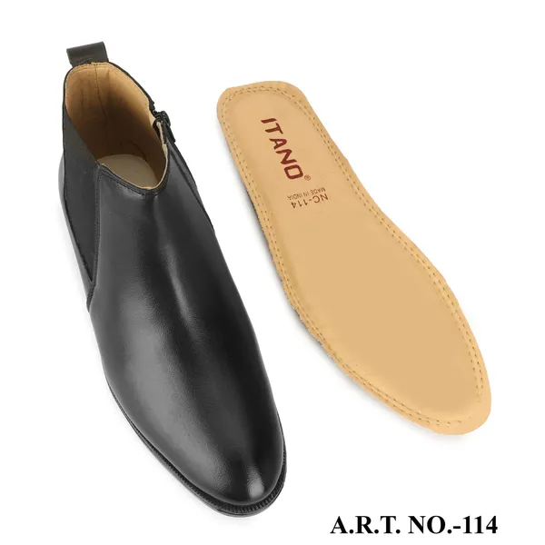 Black_Classic_Chelsea_Boots_Leather_Ankle_Boots_With_Elastic_Side_Panels_For_Men