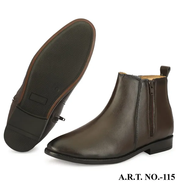 Dark_Brown_Leather_Chelsea_Boots_With_Zipper_For_Men
