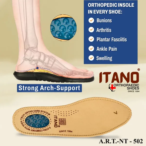 Brown_Orthopaedic_Comfort_Loafers_With_Arch_Support_Model_For_Men