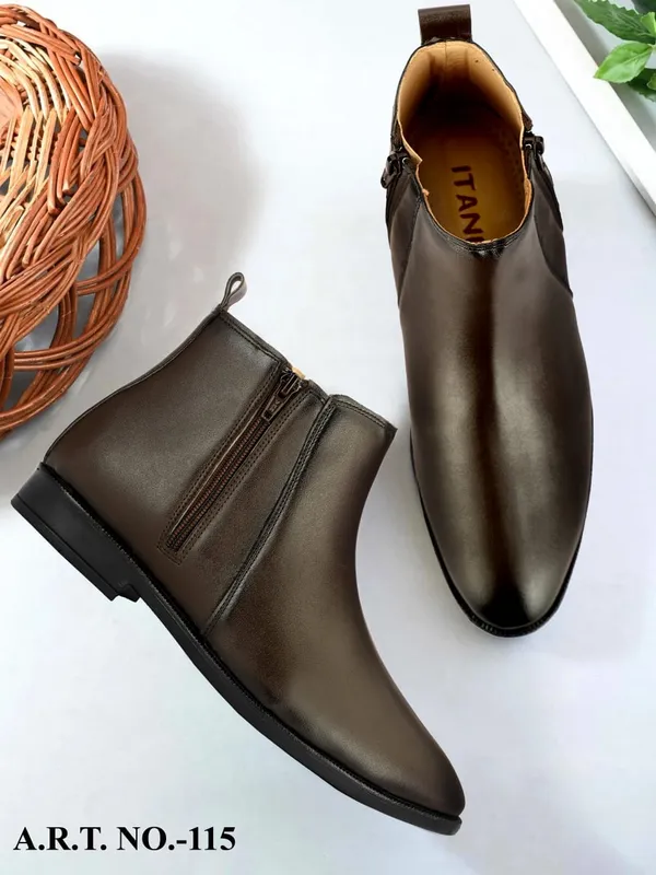 Dark_Brown_Leather_Chelsea_Boots_With_Zipper_For_Men