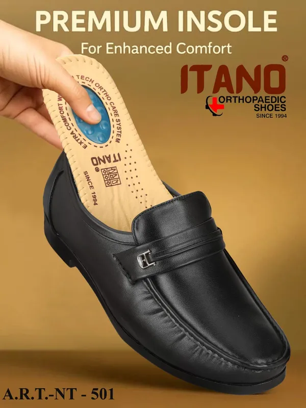 Black_Orthopaedic_Shoes_Formal_Slip_On_With_Shock_Absorbing_Sole_Model_For_Men