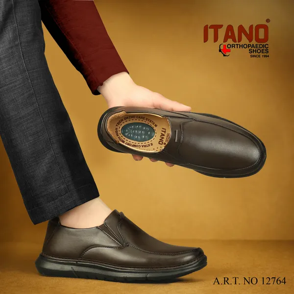 Dark_Brown_Orthopaedic_Slip_On_Casual_Shoes_For_Men