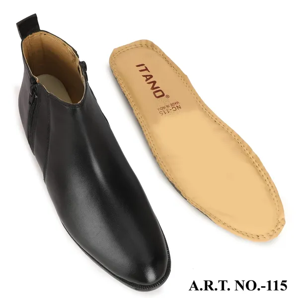 Black_Chelsea_Boots_With_Side_Zipper_Formal_And_Casual_Ankle_Boots_For_Men