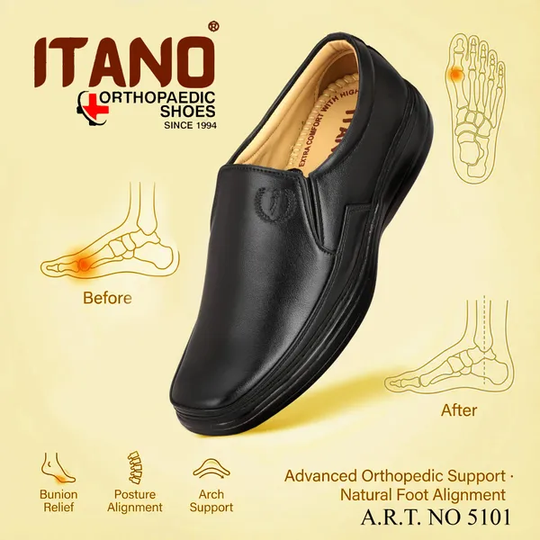 Black_Orthopaedic_Comfort_Slip_On_Formal_Shoes_For_Men