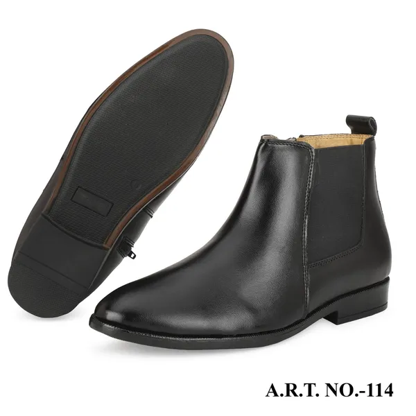 Black_Classic_Chelsea_Boots_Leather_Ankle_Boots_With_Elastic_Side_Panels_For_Men