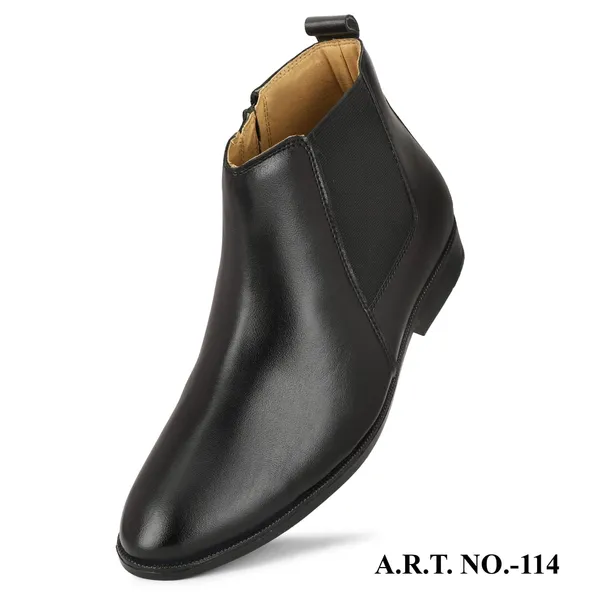 Black_Classic_Chelsea_Boots_Leather_Ankle_Boots_With_Elastic_Side_Panels_For_Men