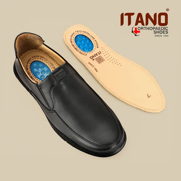 Black_Orthopedic_Comfort_Insole_With_Arch_Support_For_Men