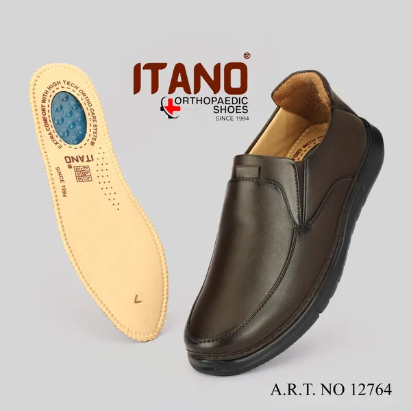 Dark_Brown_Orthopaedic_Slip_On_Casual_Shoes_For_Men