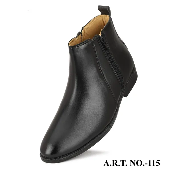 Black_Chelsea_Boots_With_Side_Zipper_Formal_And_Casual_Ankle_Boots_For_Men