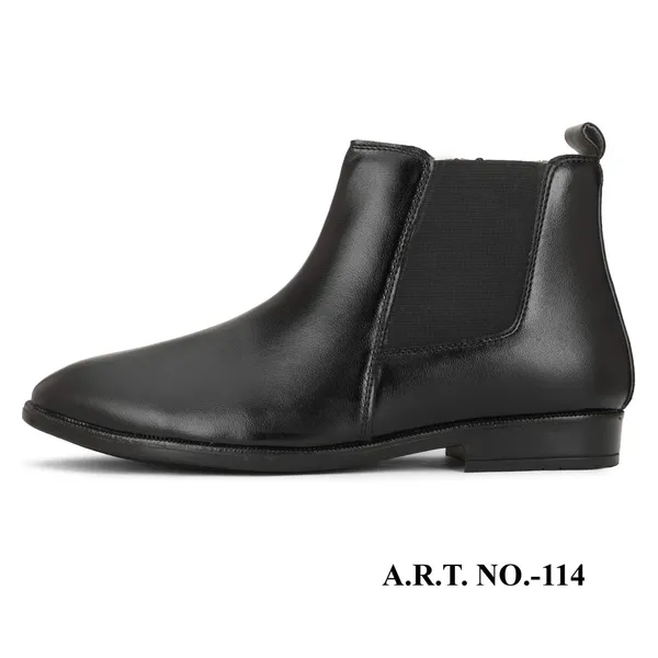 Black_Classic_Chelsea_Boots_Leather_Ankle_Boots_With_Elastic_Side_Panels_For_Men