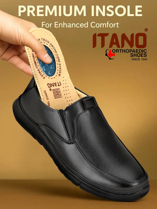 Black_Orthopedic_Comfort_Insole_With_Arch_Support_For_Men
