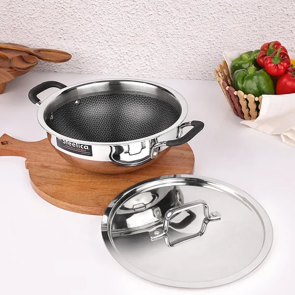 Honeycomb_Triply_Steel_Kadhai_with_Lid