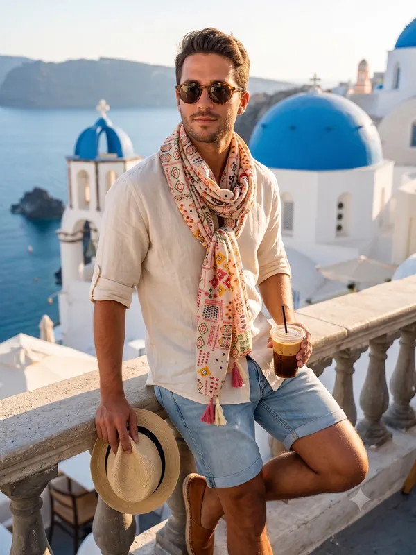Peach_Base_Stylish_Scarf