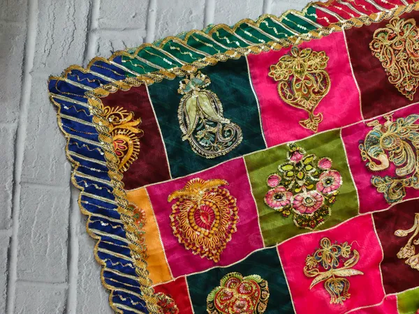 Multicolor_Chinon_Silk_Patchwork_Dupatta_With_Heavy_Sequin_Zari_Embroidery