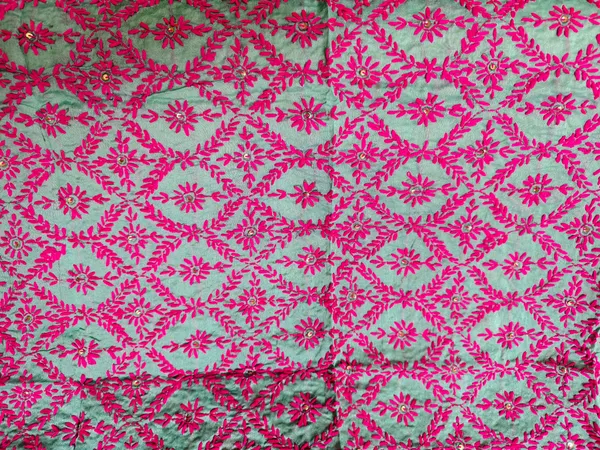 The_Festive_Fusion_Combo_Aqua_Mint_Dupatta_With_Magenta_Pink_Threadwork_Gold_Sequin_Border_Matching_Potli_Bag