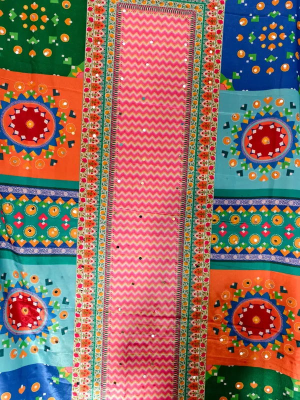 Festive_Mosaic_Print_Dupatta_With_Mirror_Work