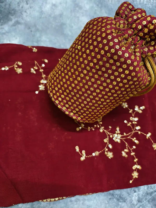 Combo_Maroon_&_Gold_Embroidered_Festivity_Dupatta