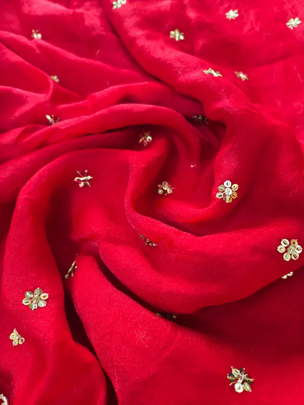Combo_Of_Beautiful_Red_Potli_Bag_And_Scarlet_Zari_&_Pearl_Dupatta