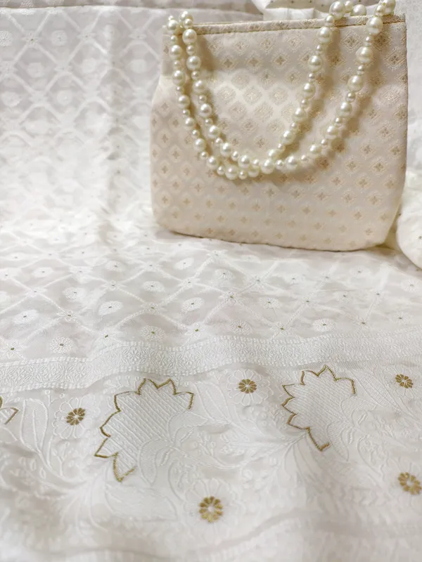 Combo_Luminous_White_Gold_Dupatta