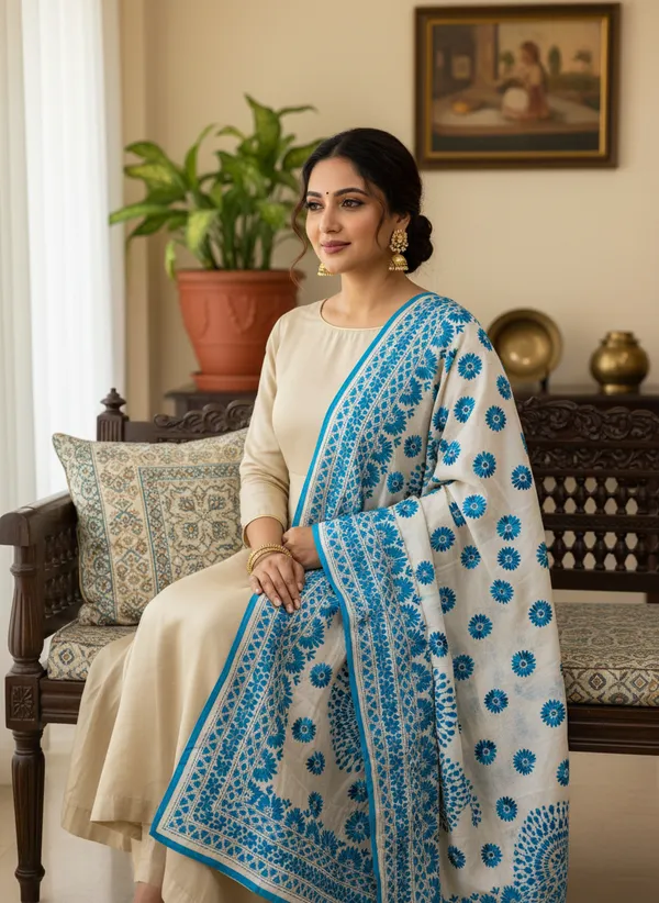 Azure_Bloom_Handcrafted_Dupatta