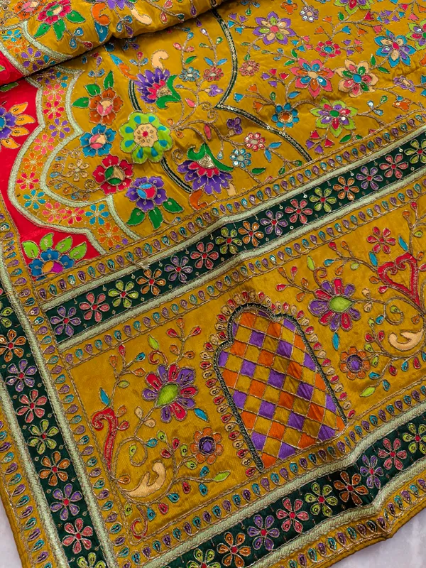 Mustard_Mughal_Garden_Embroidered_Dupatta