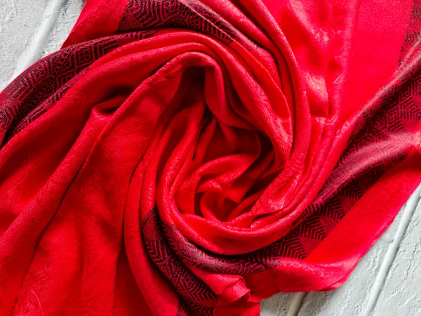 Crimson_&_Black_Weave_Dupatta