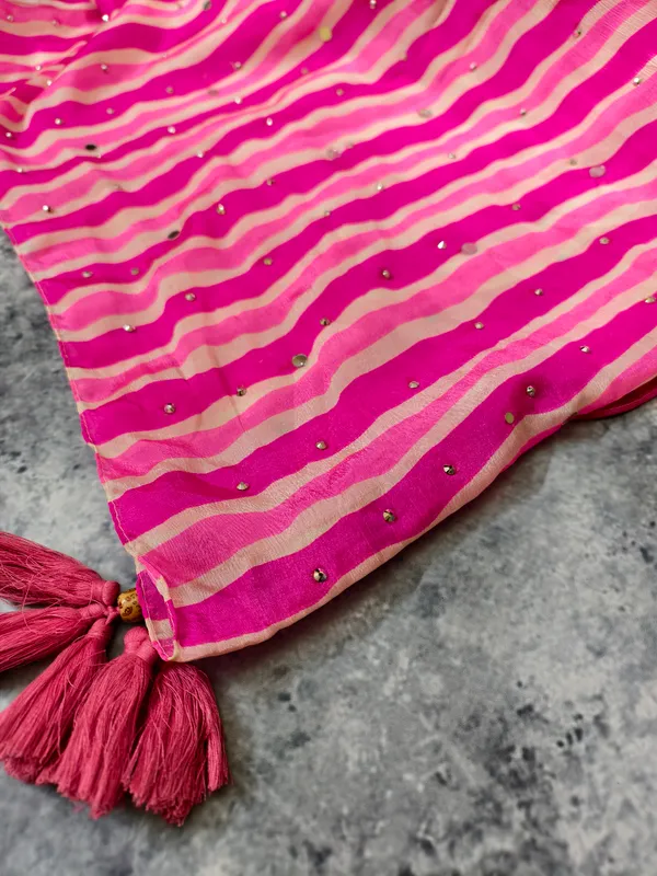 Fuchsia_Wave_Mirror_Dupatta