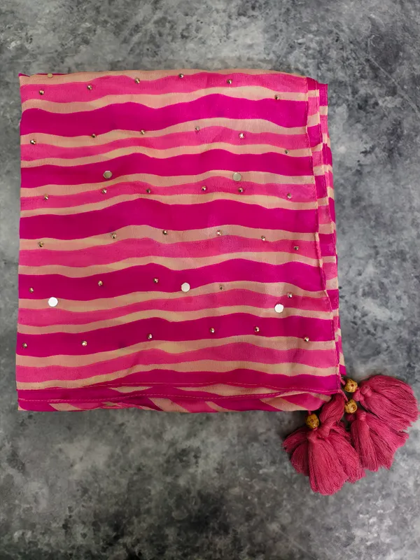 Fuchsia_Wave_Mirror_Dupatta