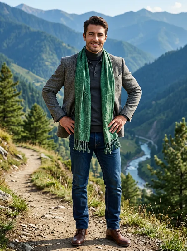 Deep_green_washed_Stole