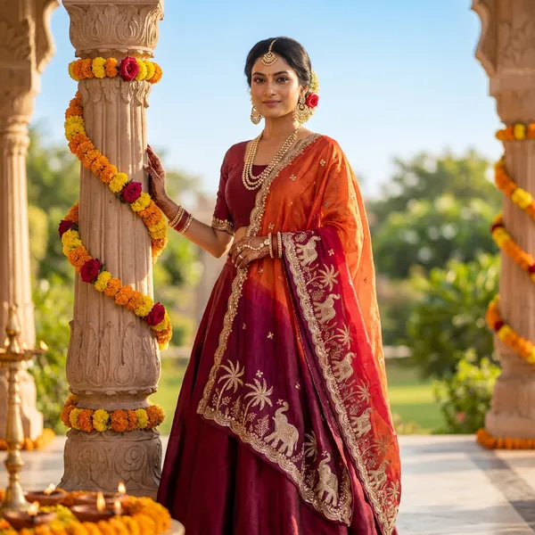 Regal_Ombre_Elephant_Dupatta