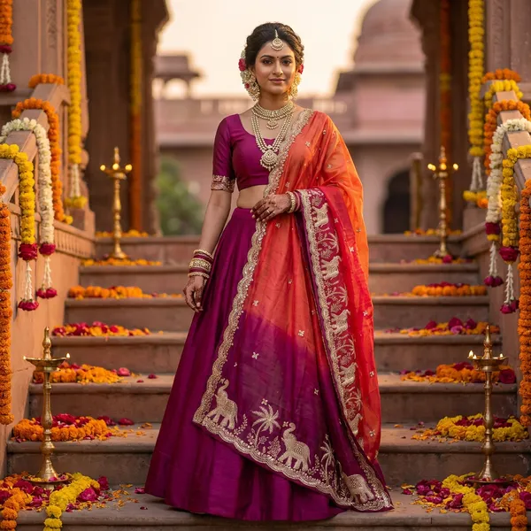 Regal_Ombre_Elephant_Dupatta