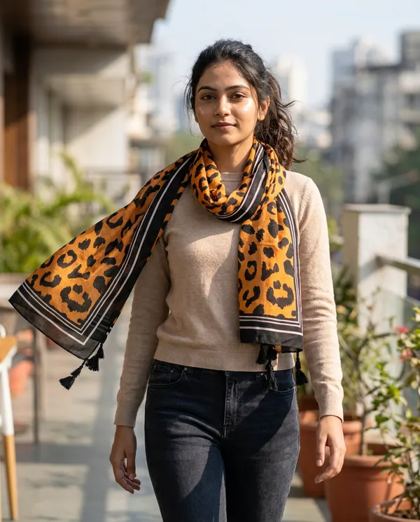 Leopard_Spot_Tangerine_Stole