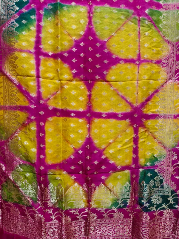 Shibori_Multicolour_festive_Dupatta