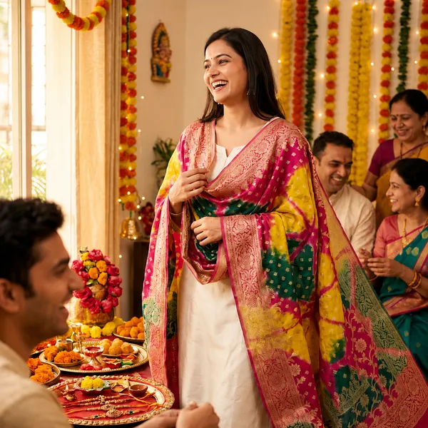 Shibori_Multicolour_festive_Dupatta