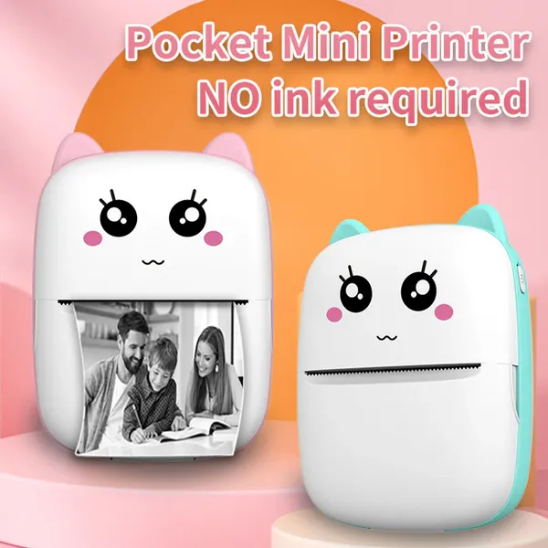 White_Abs_Plastic_&_Electronic_Parts_Portable_Thermal_Printer_For_Students