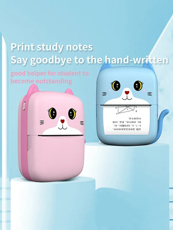 White_Abs_Plastic_&_Electronic_Parts_Portable_Thermal_Printer_For_Students