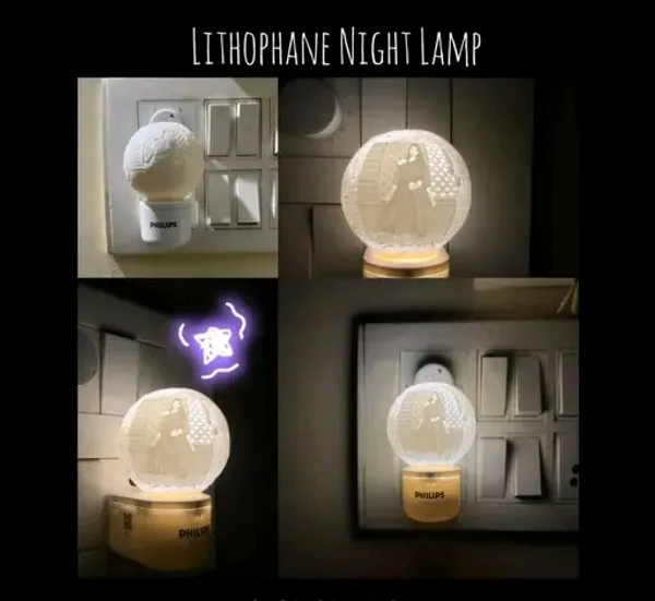 White_Abs_Plastic_&_Led_Personalized_Led_Moon_Lamp_For_Men_&_Women