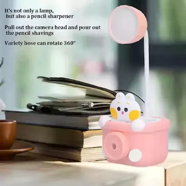 Peach_Abs_Plastic_&_Metal_Study_Lamp_For_Kids