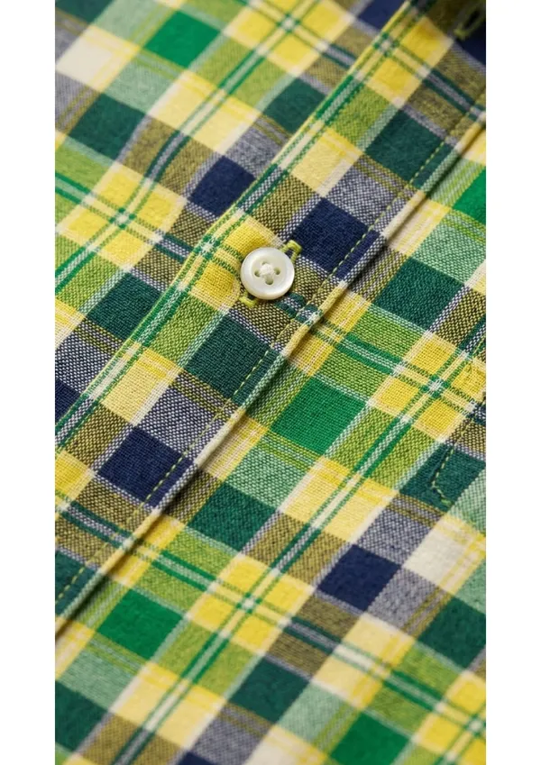 Title_Trends_Men's__Deep_Checked_Yellow_Slim_Fit_Shirt