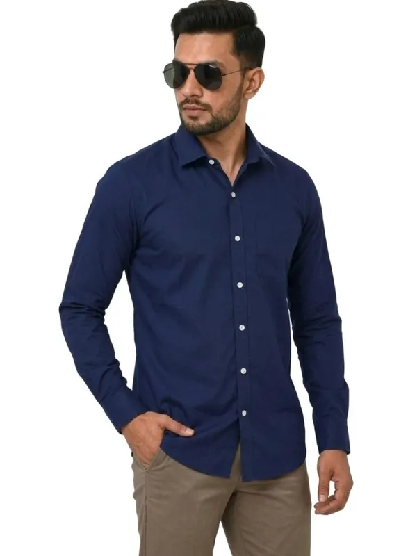Title_Trends_Men's_Solid_Royal_Blue_Slim_Fit_Full_Sleeves_Shirt