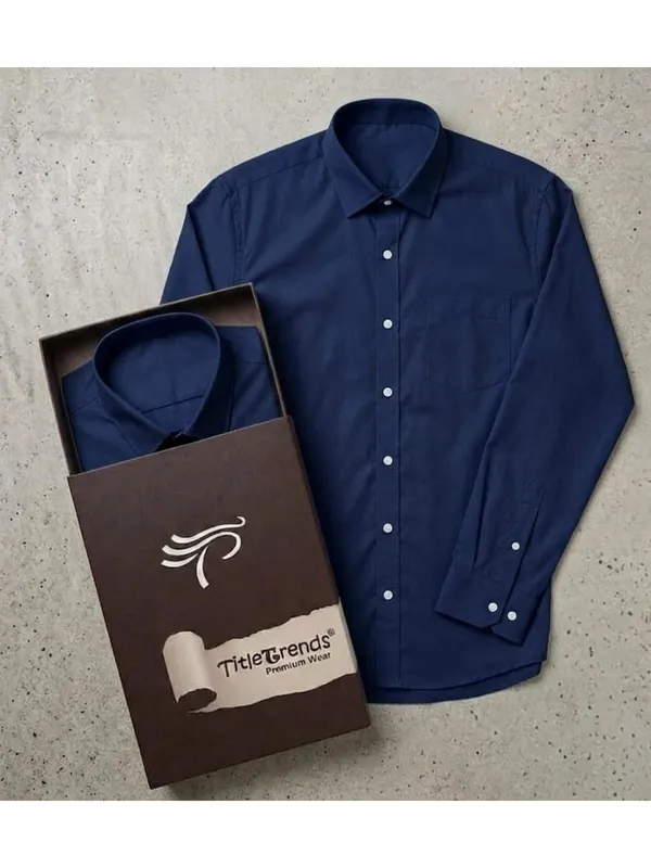 Title_Trends_Men's_Solid_Royal_Blue_Slim_Fit_Full_Sleeves_Shirt