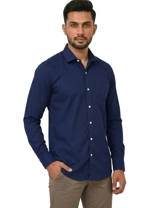 Title_Trends_Men's_Solid_Royal_Blue_Slim_Fit_Full_Sleeves_Shirt