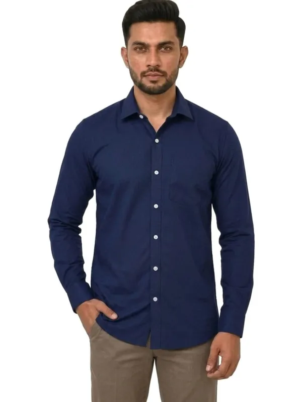 Title_Trends_Men's_Solid_Royal_Blue_Slim_Fit_Full_Sleeves_Shirt