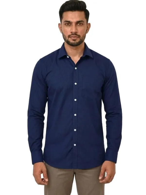 Title_Trends_Men's_Solid_Royal_Blue_Slim_Fit_Full_Sleeves_Shirt